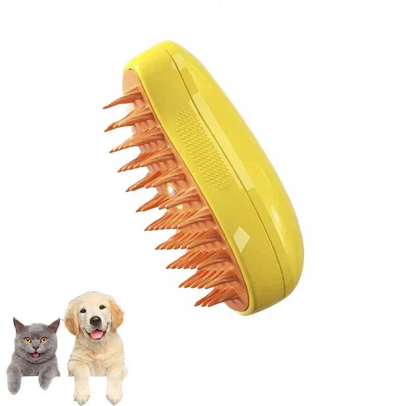 OscarPaw™ SteamGlow 3-in-1 Pet Grooming Brush