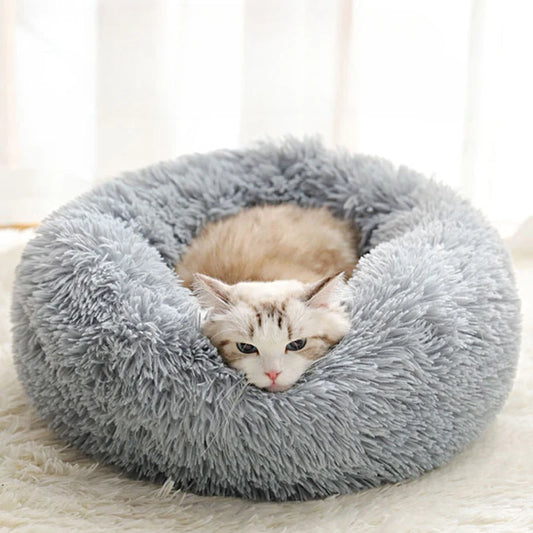Oscar Paw Plush Pet Nest Bed – Warm, Soft & Washable