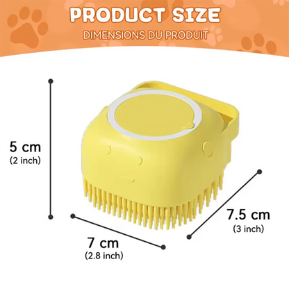 Oscar Paw Silicone Bath & Massage Brush for Dogs & Cats