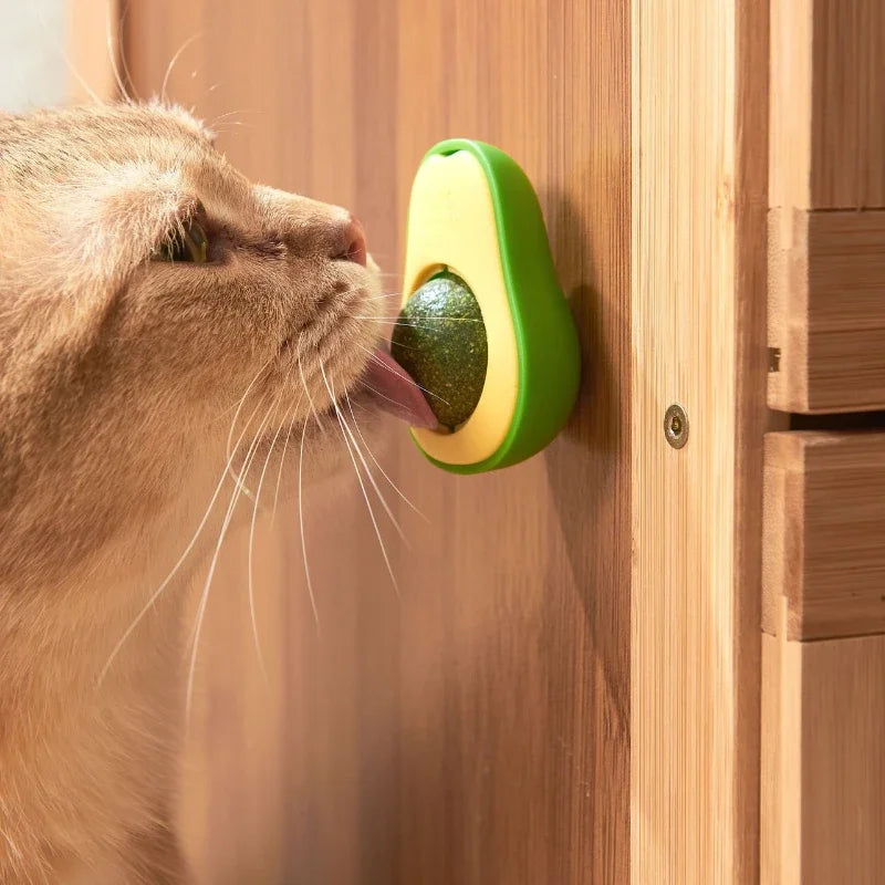 OscarPaw LickiMint™ Wall-Mounted Catnip Ball