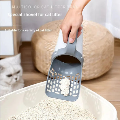 Oscar Paw Cat Litter Scoop with Built-In Bag Holder – Mess-Free Cleaning Shovel