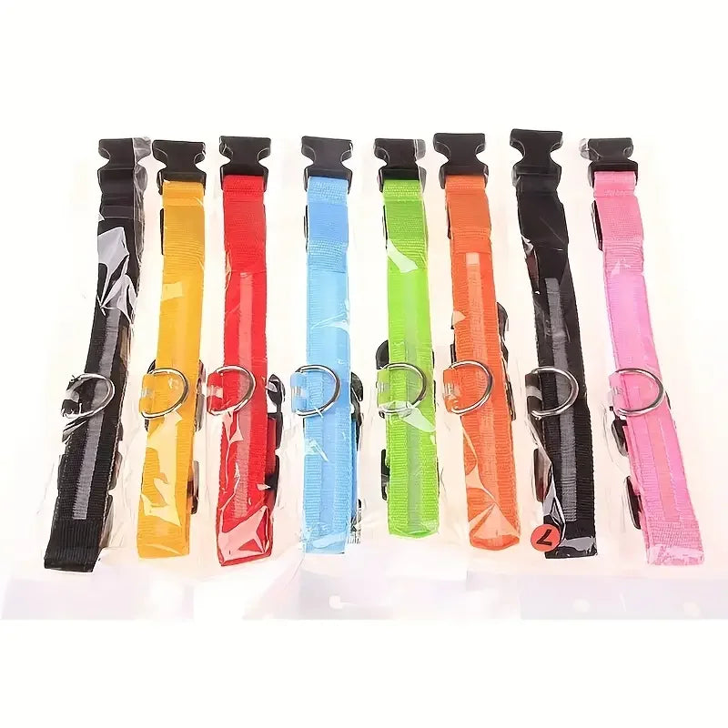 Oscar Paw LED Safety Collar for Dogs (Rechargeable & Adjustable)