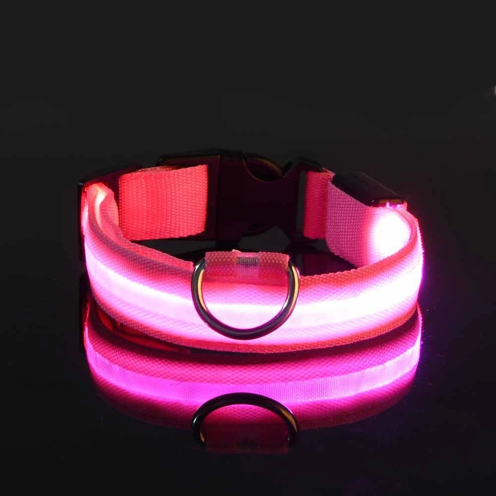 Oscar Paw LED Safety Collar for Dogs (Rechargeable & Adjustable)