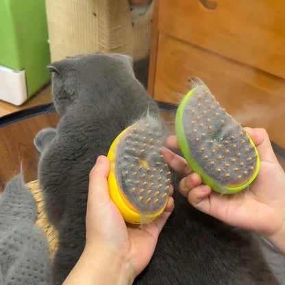OscarPaw™ SteamGlow 3-in-1 Pet Grooming Brush