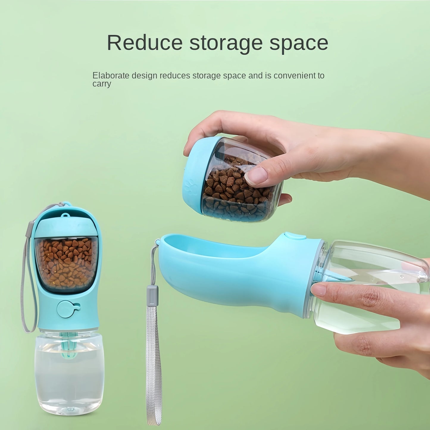 Oscar Paw TravelMate™ 2-in-1 Pet Water Bottle & Food Container