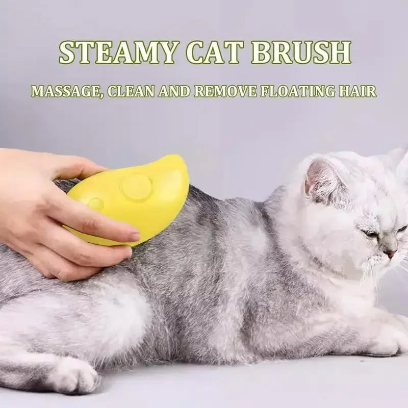 OscarPaw™ SteamGlow 3-in-1 Pet Grooming Brush
