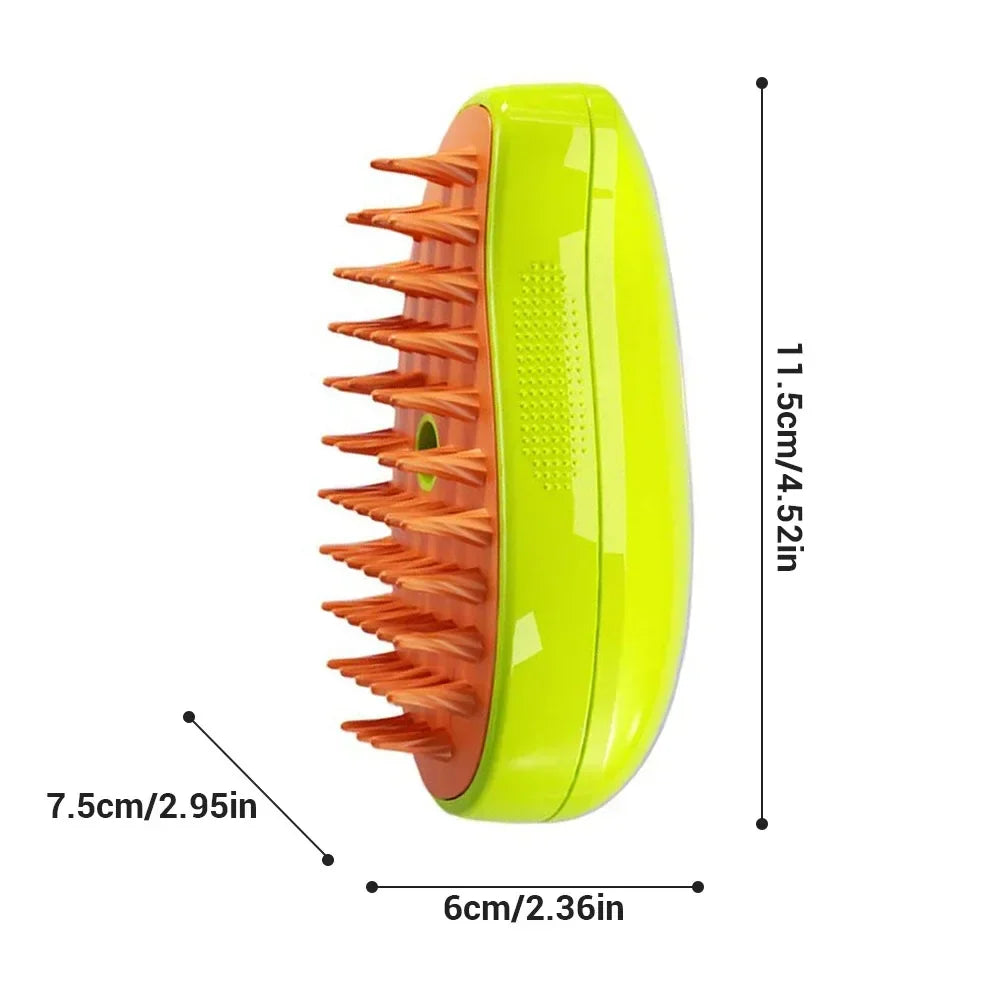 OscarPaw™ SteamGlow 3-in-1 Pet Grooming Brush