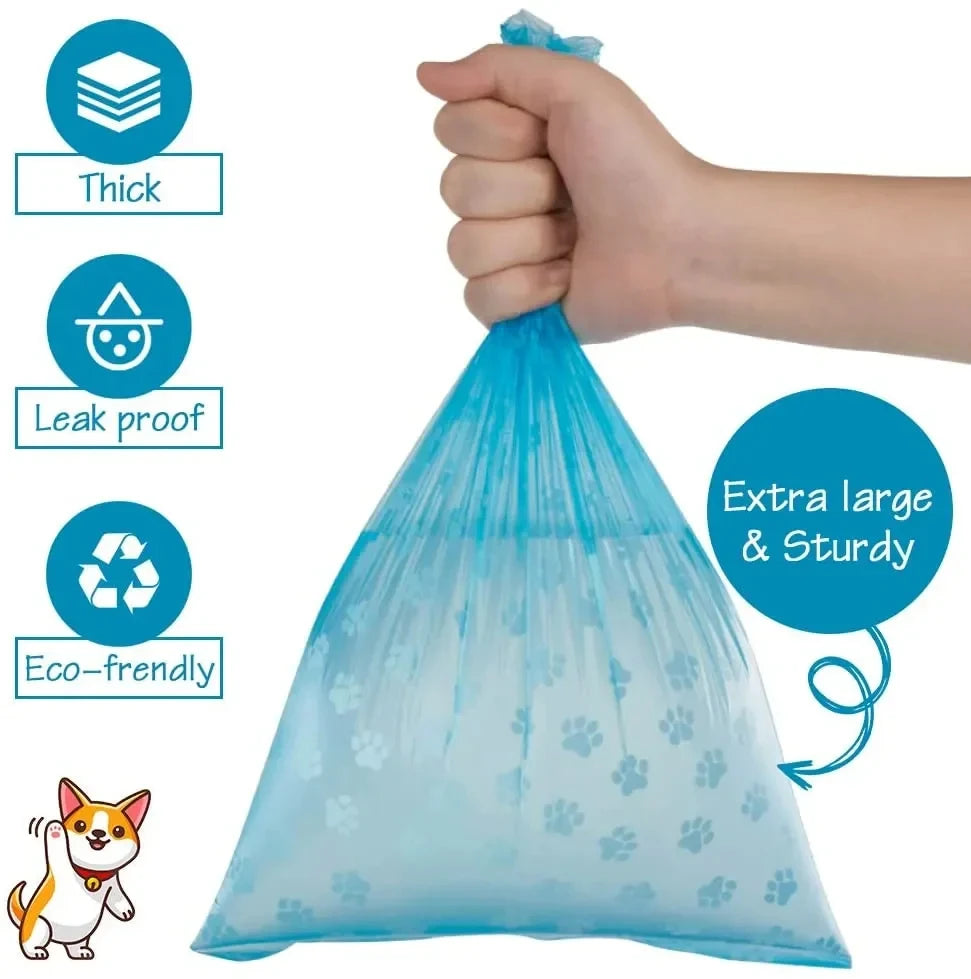 Oscar Paw Dog Poop Bags – Strong, Leak-Proof & Easy-Tear (15 Bags per Roll)