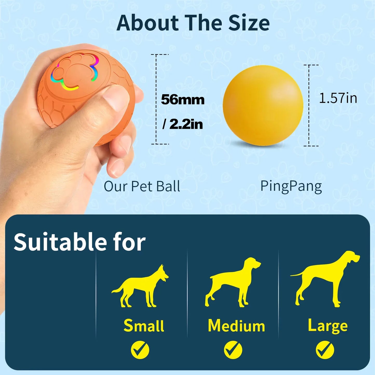 🥇 OscarPaw™ NeoBounce Smart Ball