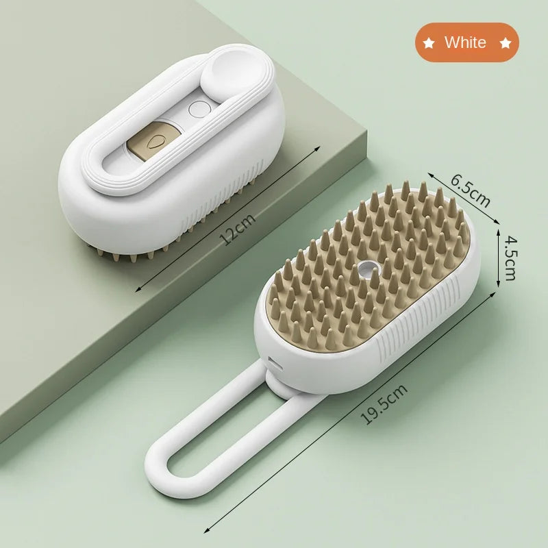 Oscar Paw 3-in-1 Steam Grooming Brush for Cats & Dogs