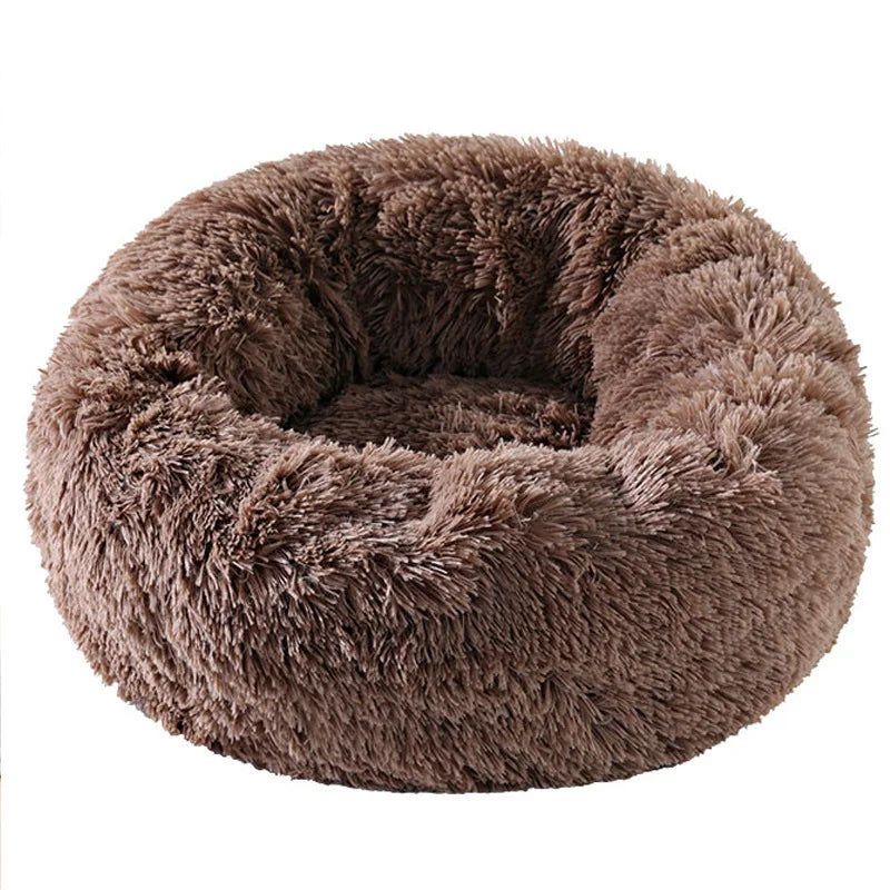 Oscar Paw Plush Pet Nest Bed – Warm, Soft & Washable