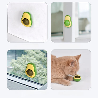 OscarPaw LickiMint™ Wall-Mounted Catnip Ball